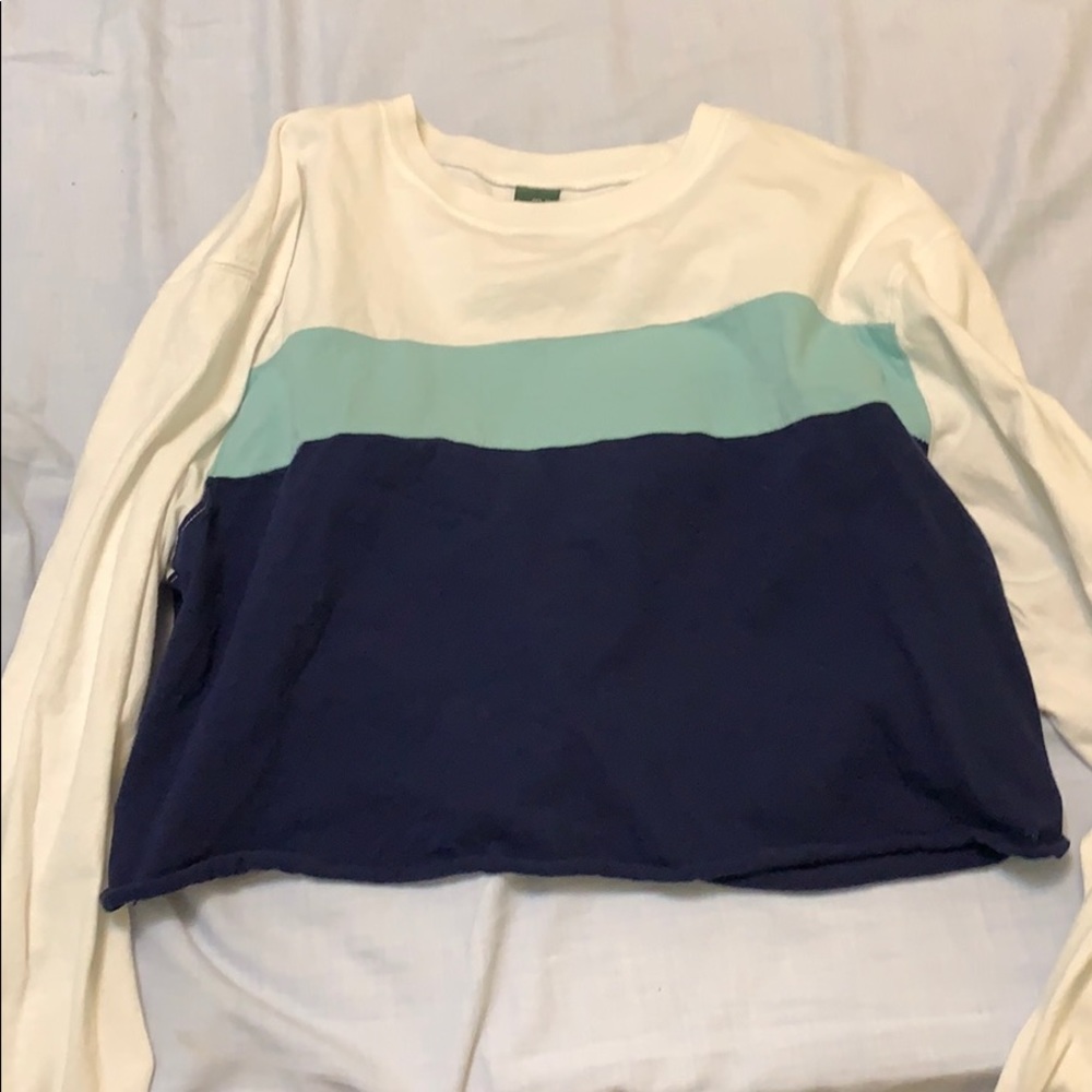 Colorblock long sleeve t shirt